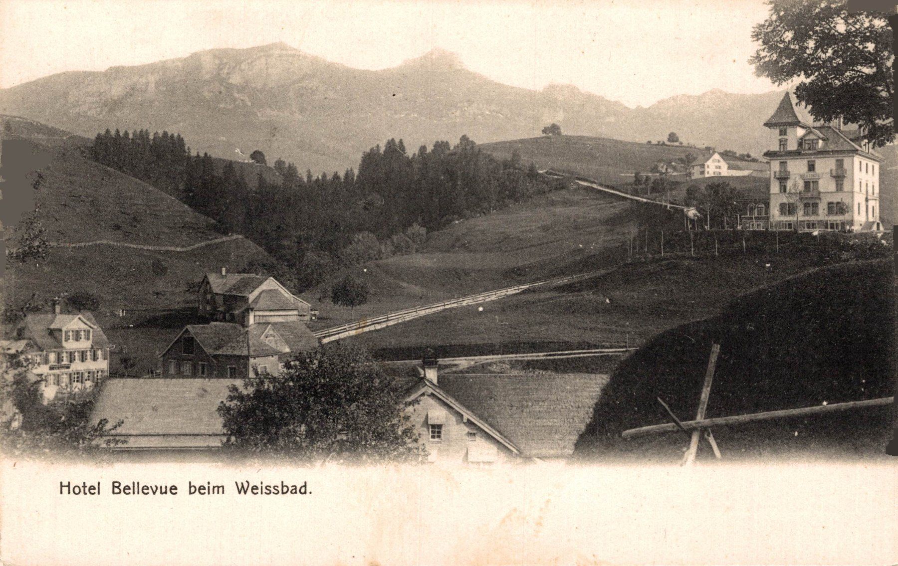 Cartoline postali: Hotel Bellevue beim Weissbad – Usato da Bronschhofen venduto da Astore