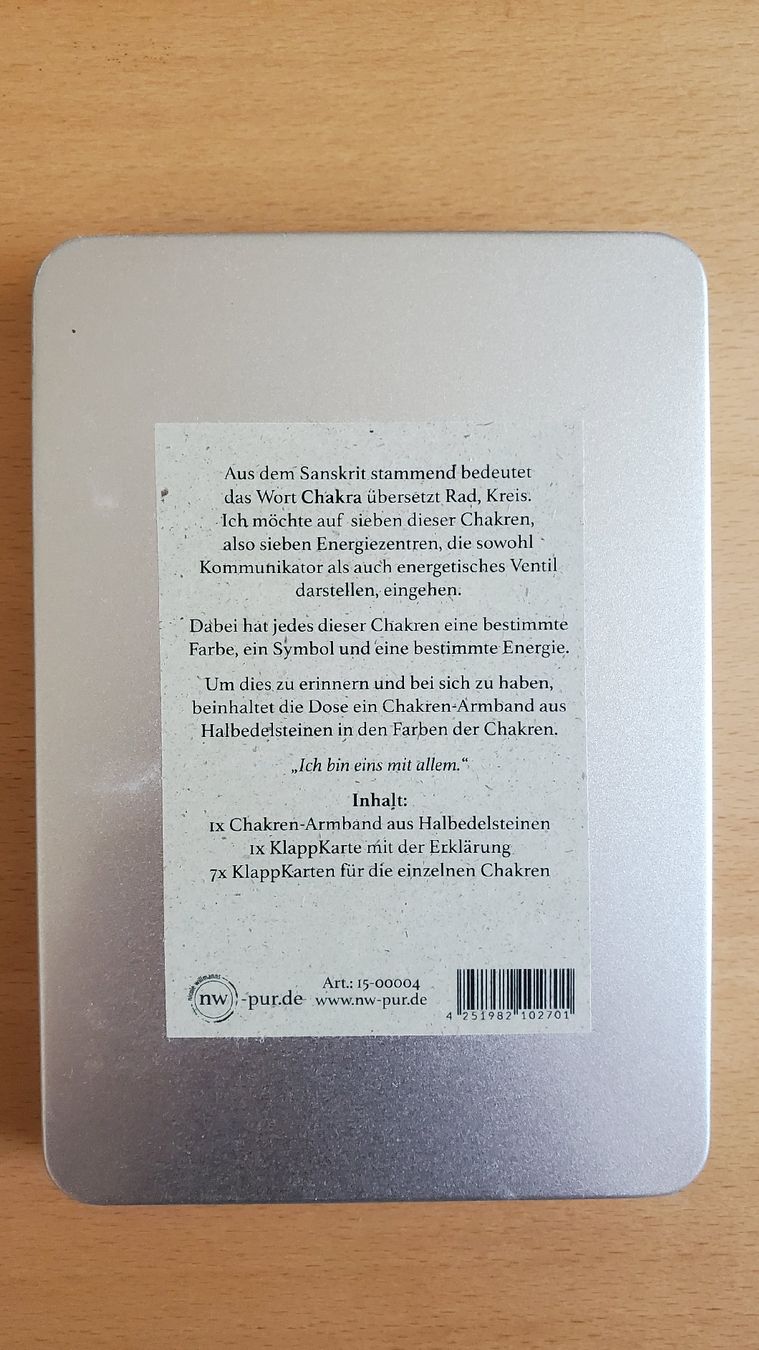Armbänder & -reifen: MindSet Dose "Die Energie der CHAKREN" – Neu (gemäss Beschreibung) aus Winterthur von Vic_K24 1