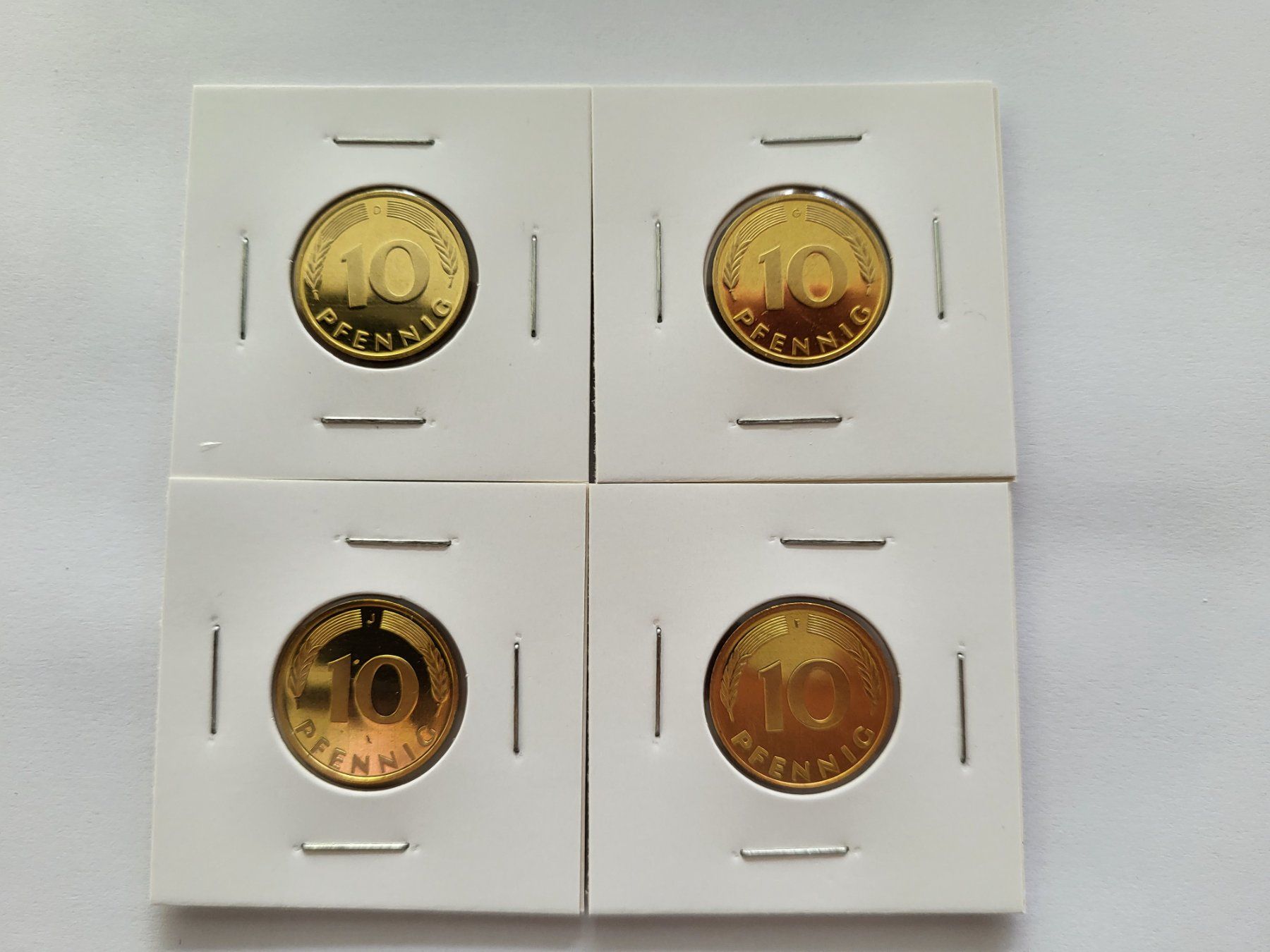 Tutti le monete: 10 Pfennig D-F-G-J 1987 PP – Nuovo (secondo la descrizione) da Pravidondaz venduto da LVtik