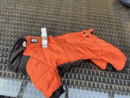 Hundemantel orange Duomm Rücken 27cm