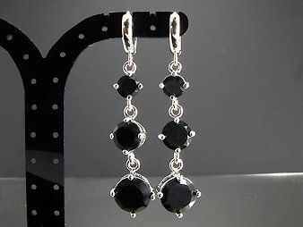 Orecchini pendenti & Orecchini a lobo: Black Saphir CZ / JOS-0067 – Nuovo (secondo la descrizione) da Ittigen venduto da Oner 3