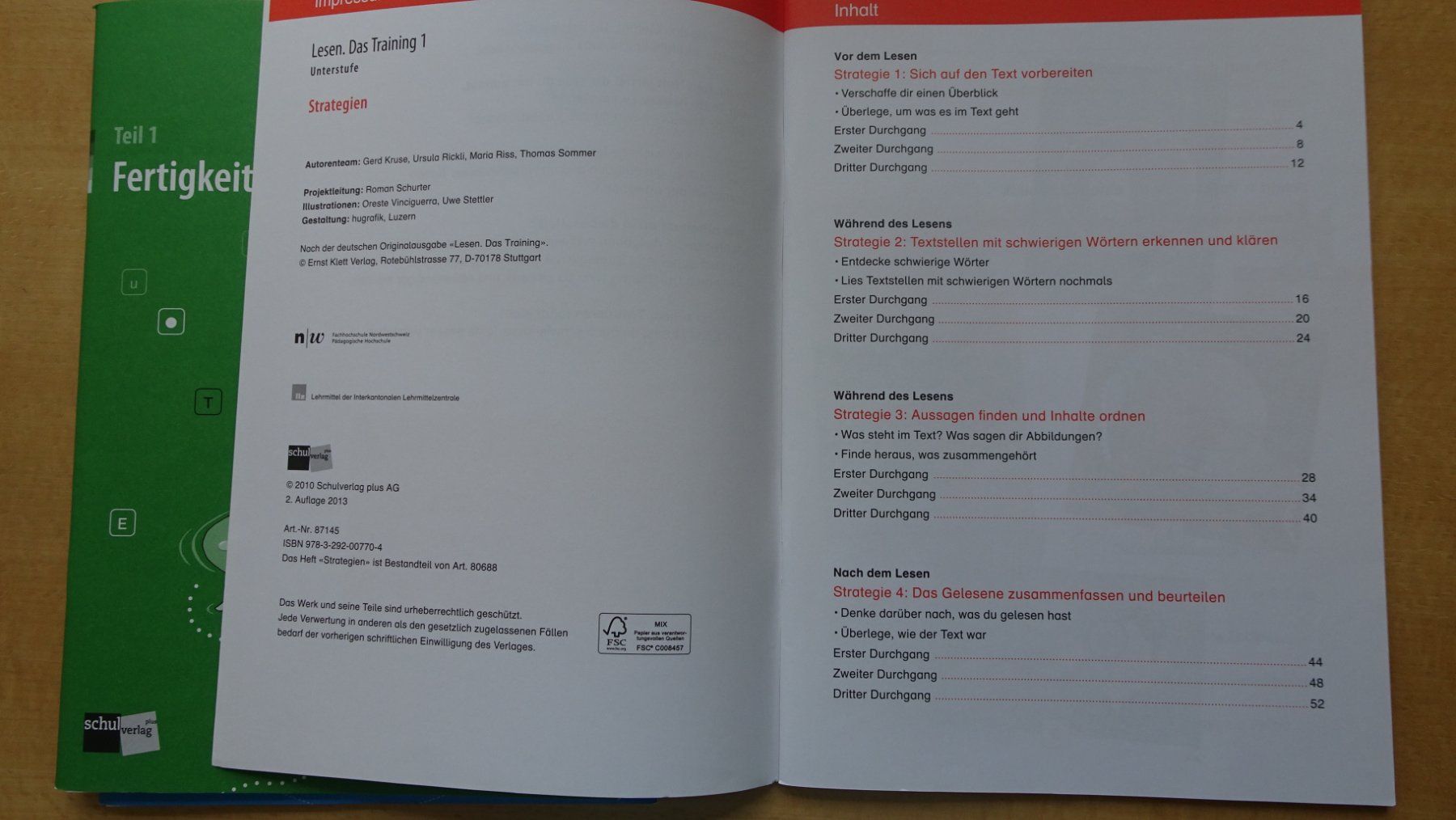 Libri: Lesen. Das Training 1 Unterstufe 3 Schüler- Hefte – Usato da Zürich venduto da blaumeisli62 3