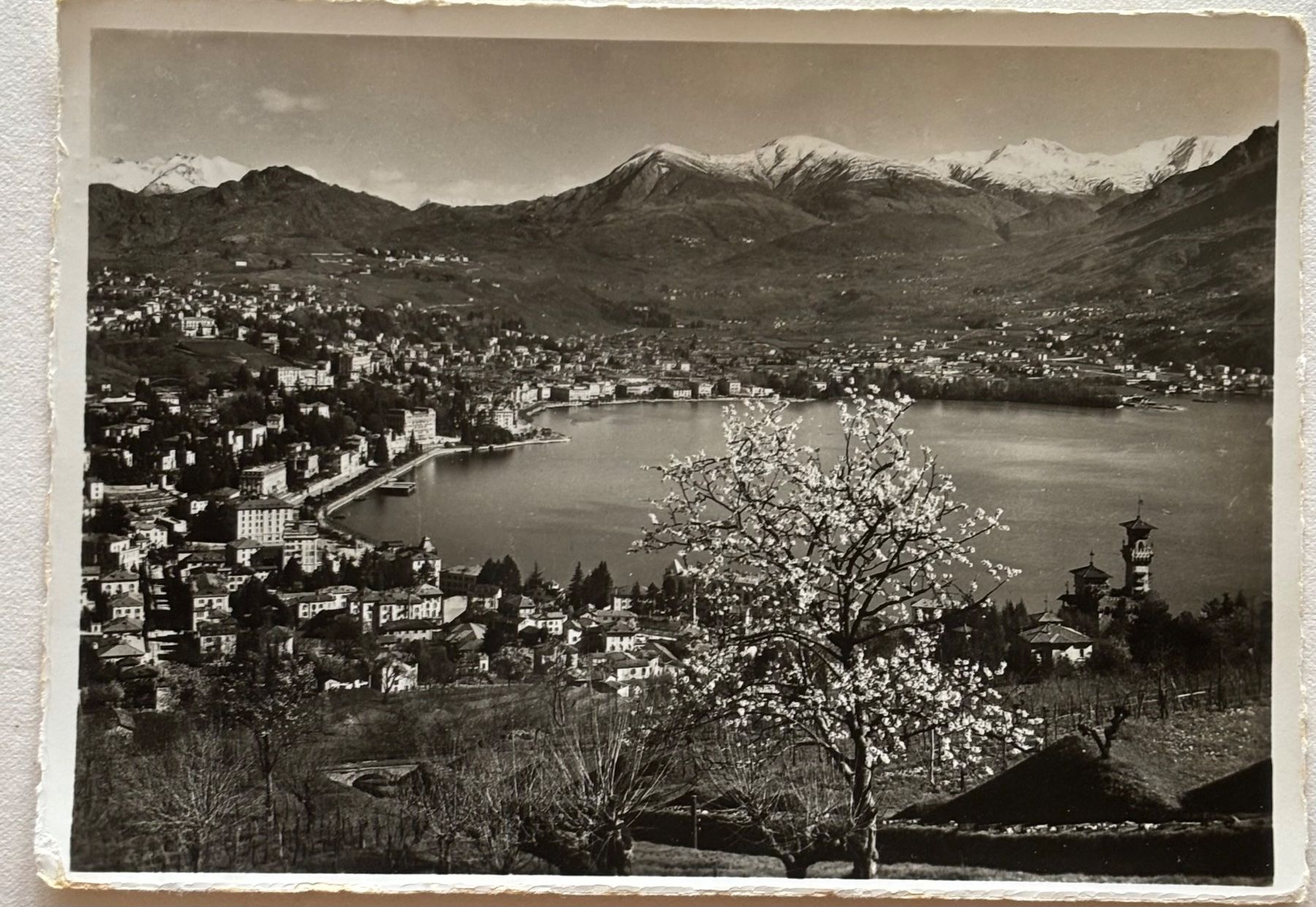 Ansichtskarten: Lugano, 1936 – Gebraucht aus Frauenfeld von Merk52