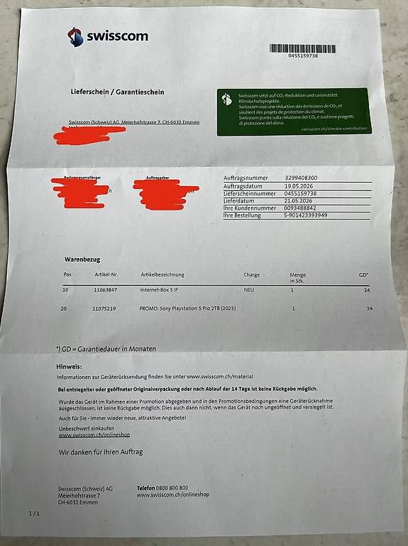 Console: PS5 Pro / Playstation 5 Pro Neu – Usato da Zimmerwald venduto da Vohouni 3