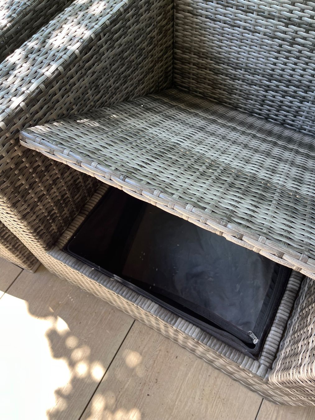 Divani: Gartenlounge Polyrattan 3-teilig Sofa/Sessel – Usato da Spiegel b. Bern venduto da jejjej 3