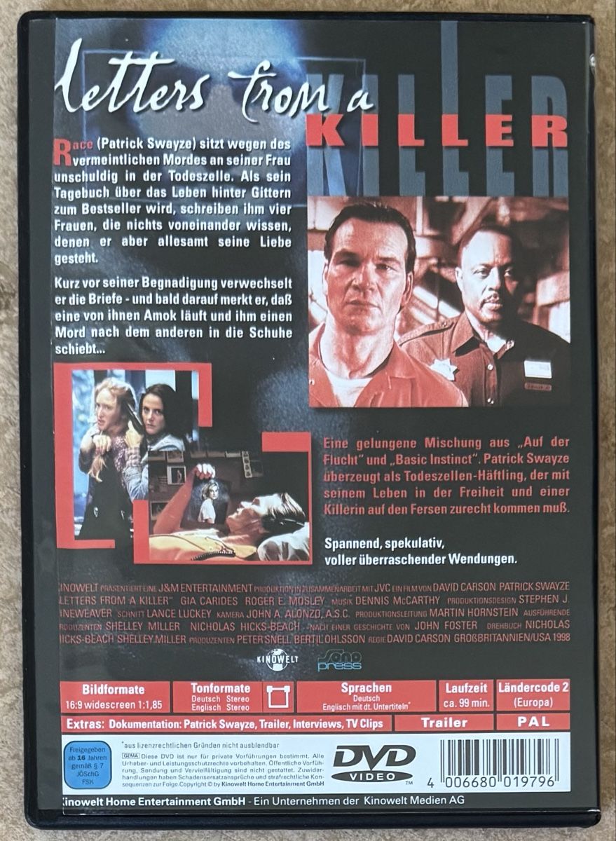 Tous les DVDs: LETTERS FROM A KILLER  – Neuf (Voir description) à Dietikon par AndreaSch01 1