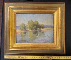Ölgemälde Landschaft Bregenz 1931 gerahmt guter Zustand
