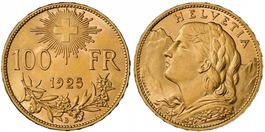 Schweiz 1925 100 Franken MS 61
