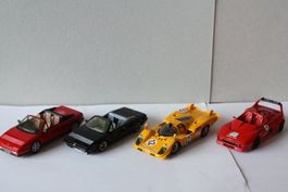 4 Ferrari Resin-Modelle 1/43