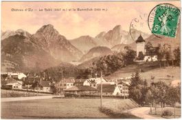 Châteaux d'Oex - Le Rubli et Gummfluh ca. 1920 (VD)