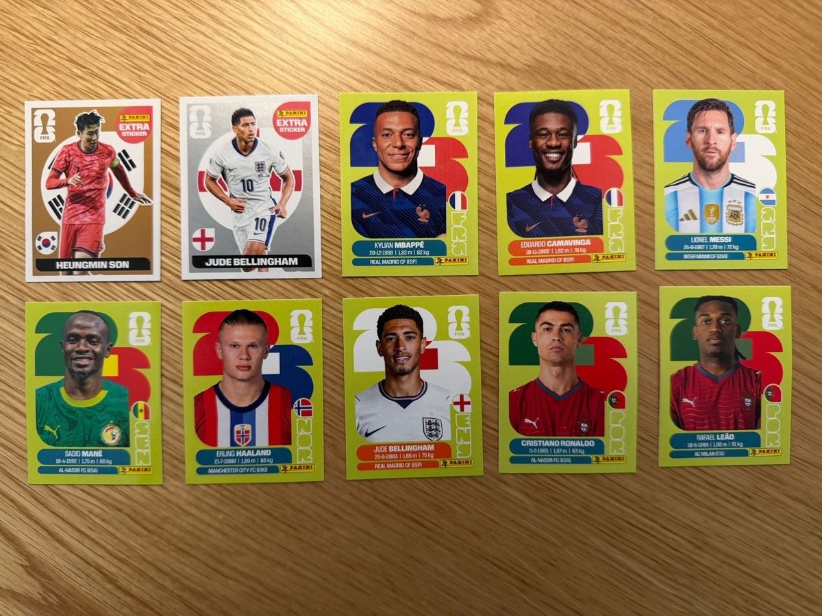 Panini Carte collezionabili: PANINI Mbappé, Ronaldo, Messi, Bellingham Silber, Son Bronze – Nuovo (secondo la descrizione) da Hinwil venduto da oza_6cc7