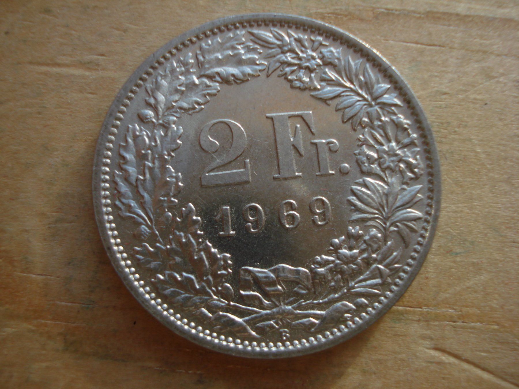 Tutti le monete: (S) 2 Franken 1969 STGL – Usato da Erlach venduto da Net-Coins