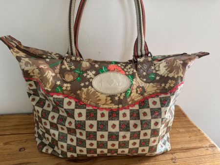 Blutsgeschwister grosse Handtasche mit Blumenmuster wie neu