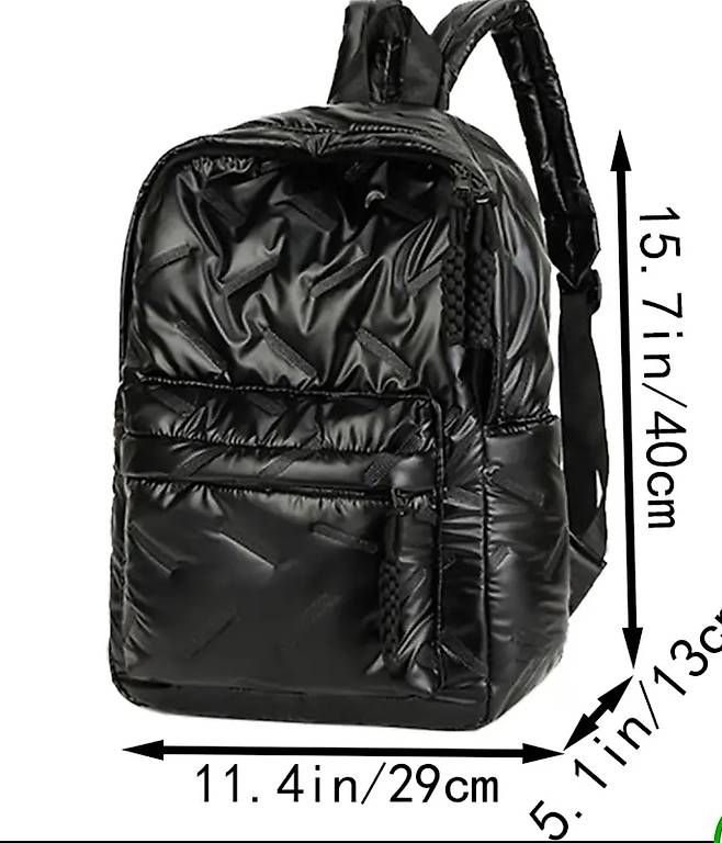 Zaini: Leichter gesteppter Rucksack  schwarz – Usato da Leibstadt venduto da Inusialia 2