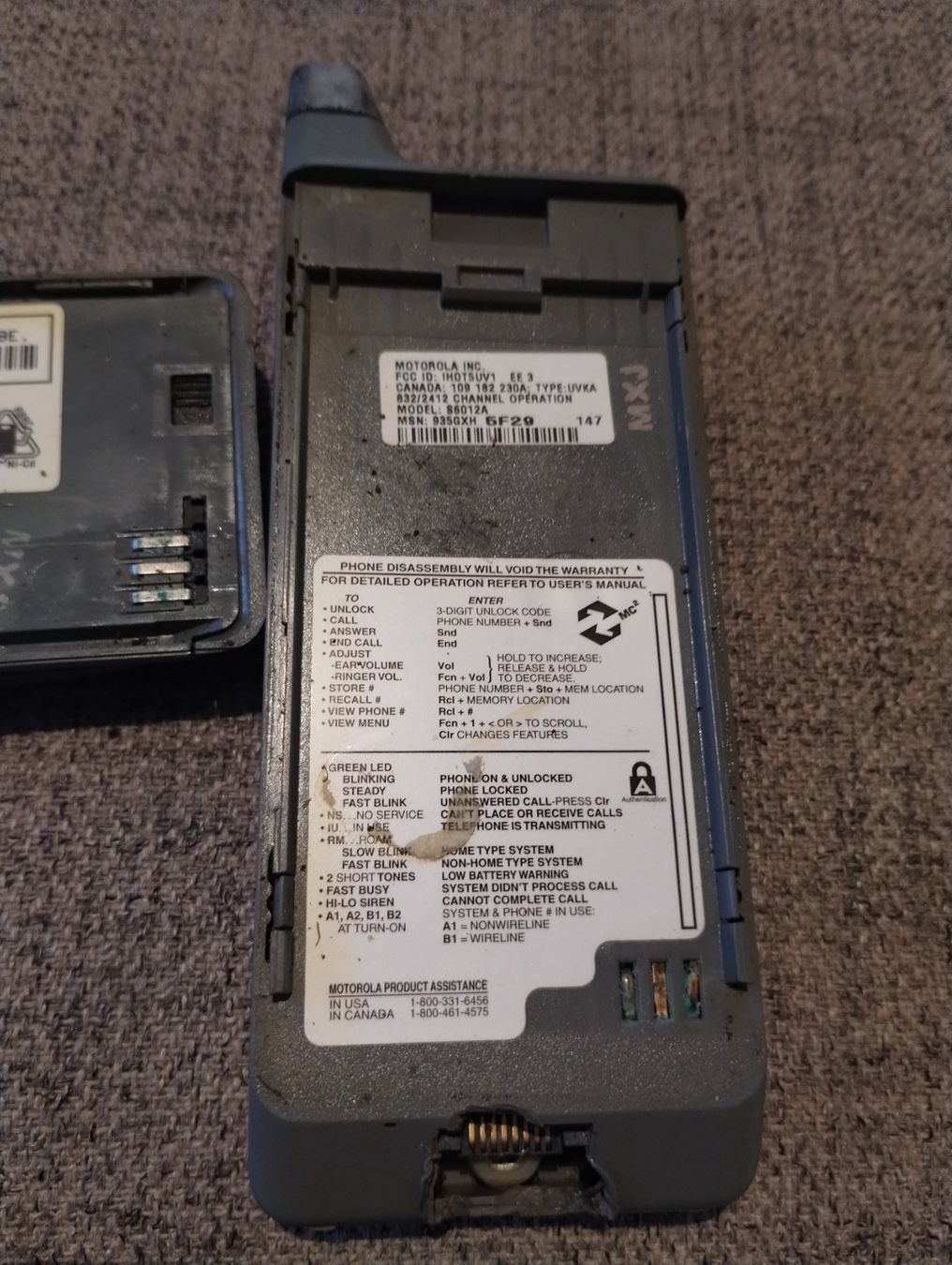 Motorola Handys / Smartphones: Motorola tele TAC 250 – Defekt aus Lausanne von Martinucci 2