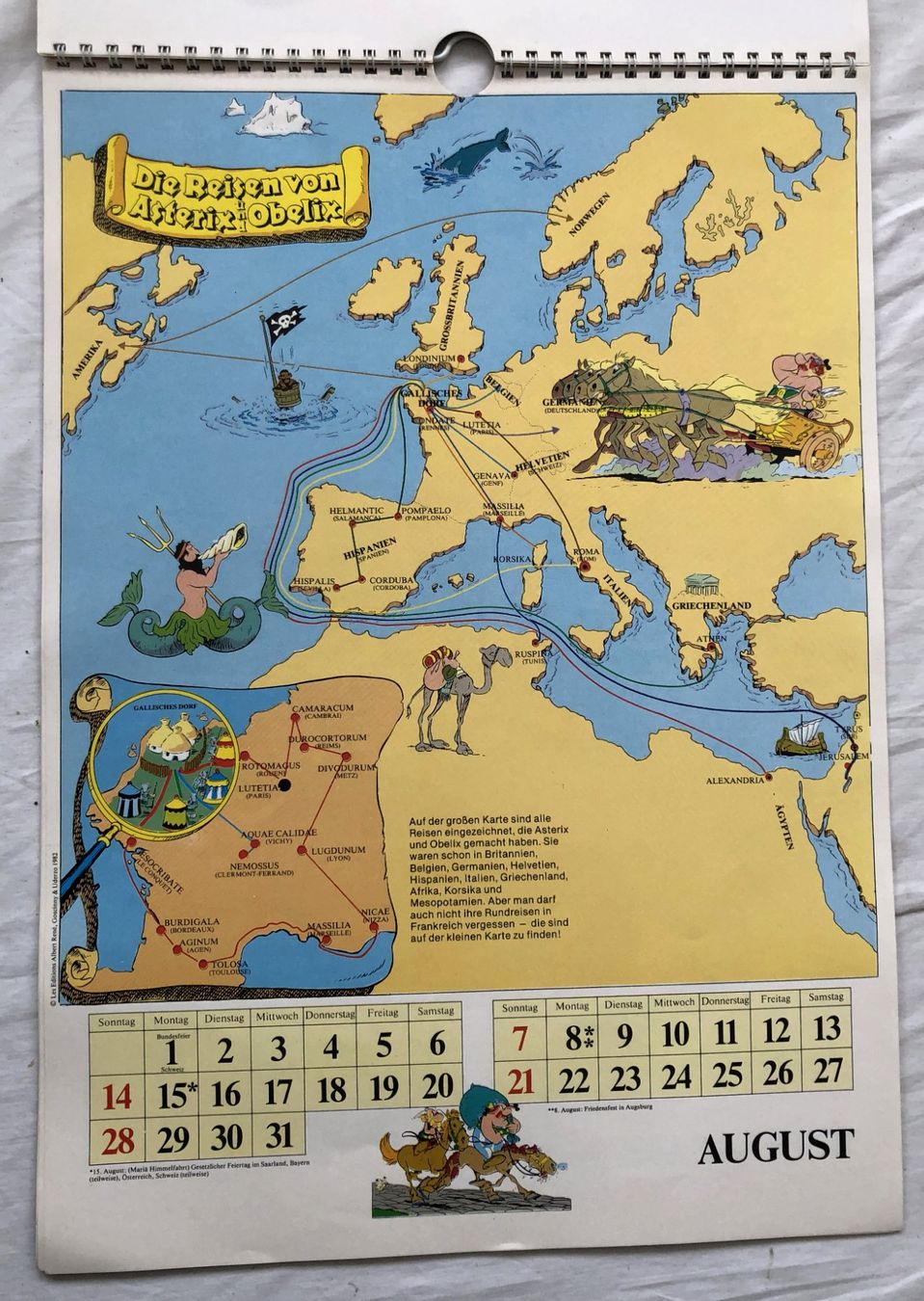 Calendari: ASTERIX - Kalender - 1983 – Usato da Schaffhausen venduto da durruti 2