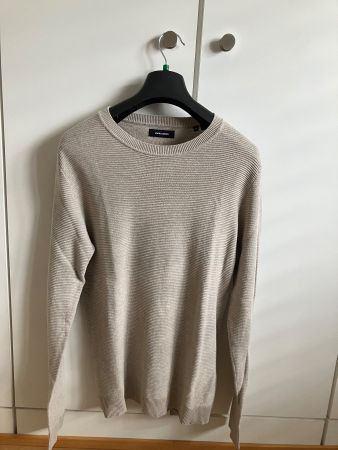 Jack & Jones Herren Strickpullover, Beige, Grösse M