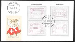 Combo-Brief ATM 7, 7A und 7x, 7Ax  gest. Bern 23.2.1988