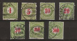 1897 : Porto Serie Nr. 15IIFN - 22IIFN : KP 390.-