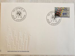 Union int. des Telecommunications 1988, Ersttagsbrief