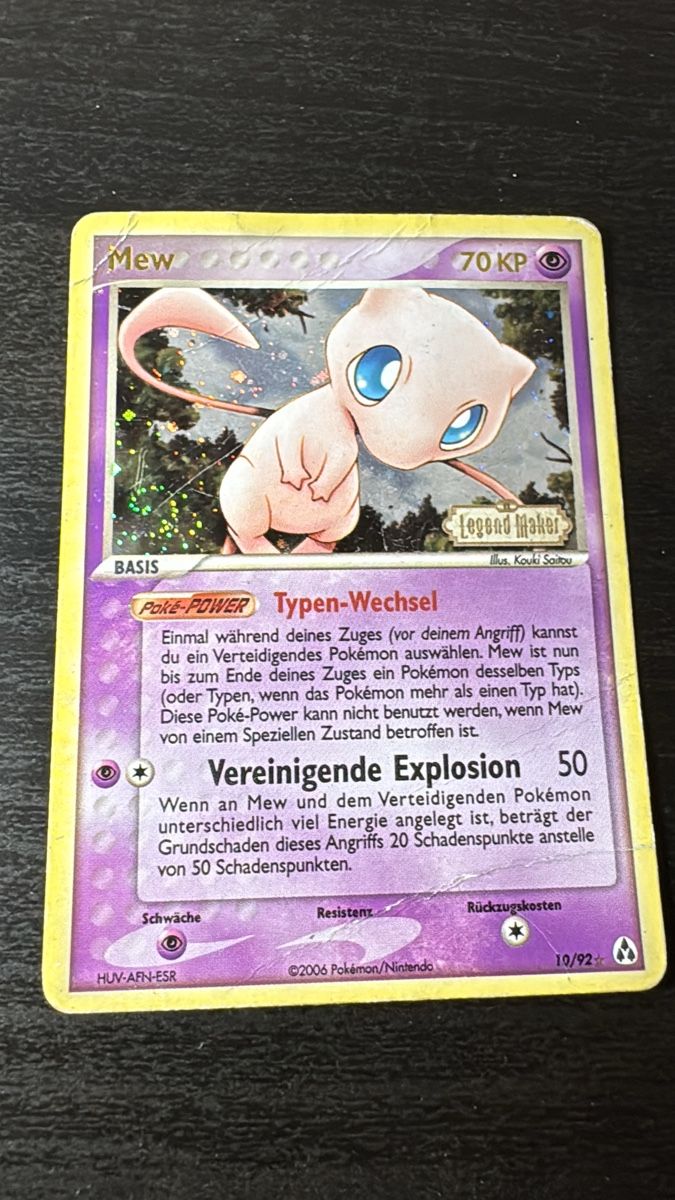 Pokémon Carte collezionabili: Mew holo reverse ex legend makers 10/92 – Usato da Belprahon venduto da Rob_ain