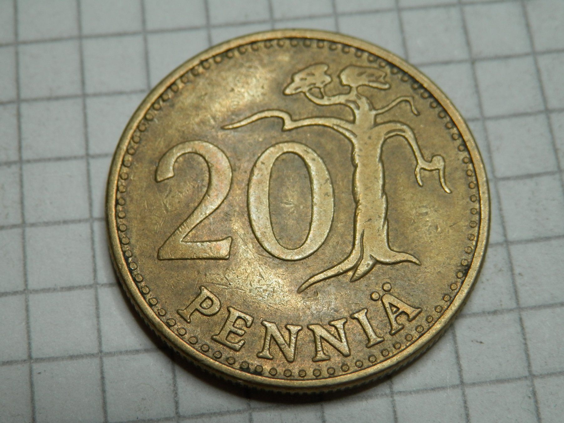 Alle Münzen: Finnland 20 Penny, 1963 – Gebraucht aus Weiach von weiach81