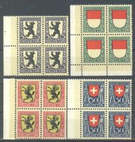 1924, Pro Juventute, Viererblöcke **