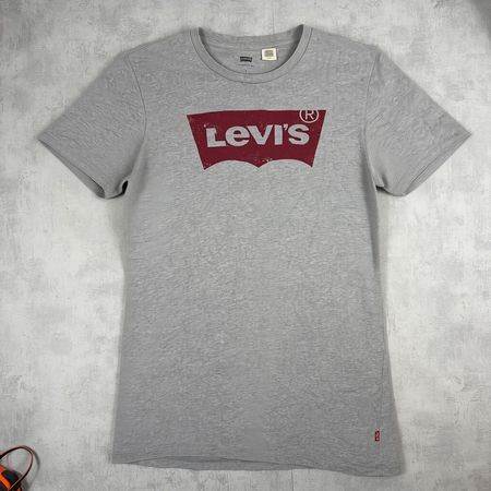 T-shirt Levi's gris logo rouge, taille S 