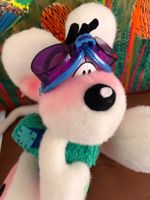 Vintage 90/00Original Diddl mit Schwimmbrille, Tuch und Ball