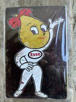 Esso frau benzin Tankstelle öl werbung classic reklame
