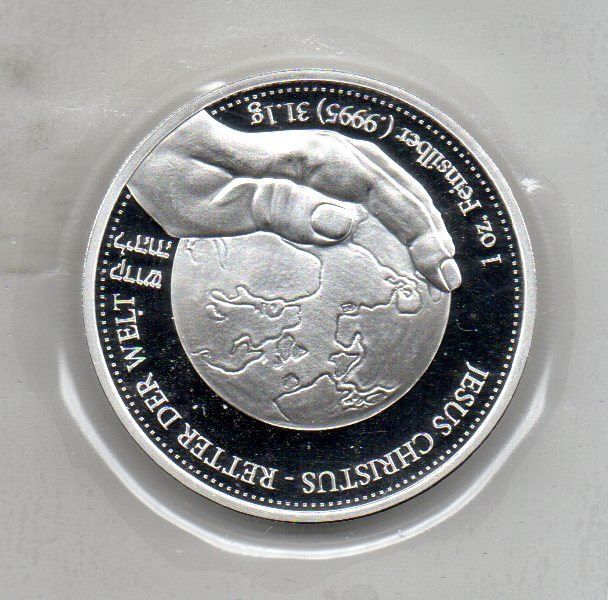 Christliche Jesus Flagge 90x150cm - Religiöses Banner Mit Retter Der Welt Spruch