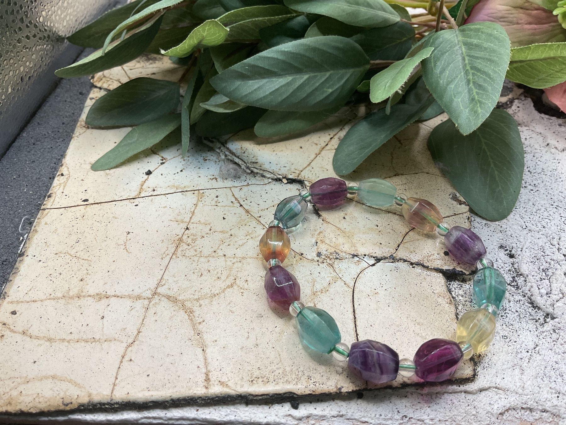 Armbänder & -reifen: Armband elastisch mit Fluorit – Neu (gemäss Beschreibung) aus Luzern von S.Kern01 1