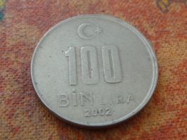 TURQUIE  100 Bin Lira  2002