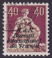 Dienstmarke BIT SBK-Nr. 18 (Helvetia 1924-1928) gestempelt
