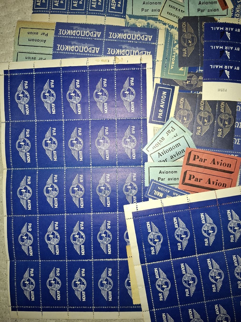 Alle Briefmarken: diverse Flieger Eticketen  – Gebraucht aus Balgach von SIMEON27 5