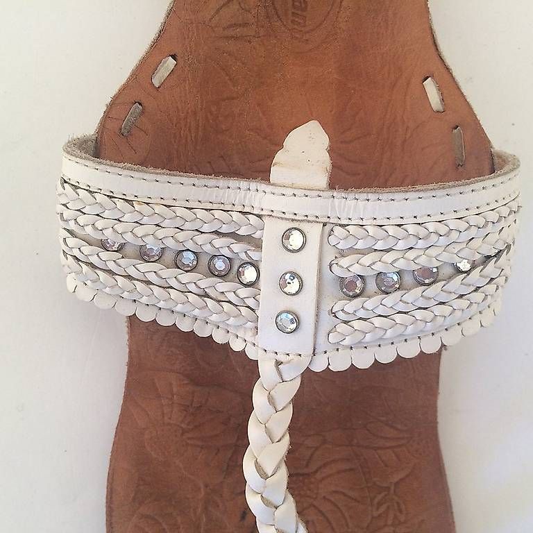 Damenschuhe: Ethno Echtleder Sandale Arabisch Marokko – Gebraucht aus Zürich von its-love 3