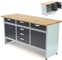 06277 - Werkbank mit 6 Schubladen V2- 160x60x85cm