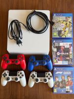 PlayStation 4 Slim (500GB), 4 Controller und 3 Spiele ab 1.-