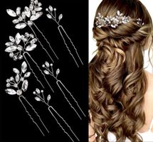 Brautschmuck Haarnadeln Set mit Kristallen Neu