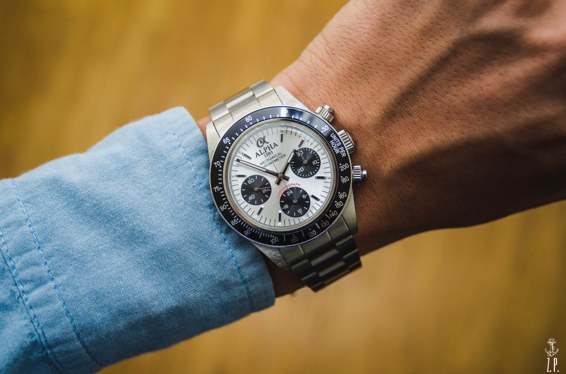 Orologi: Alpha Mechanical Chronograph Panda Daytona Vintage Design – Usato da Boswil venduto da ZPwatches