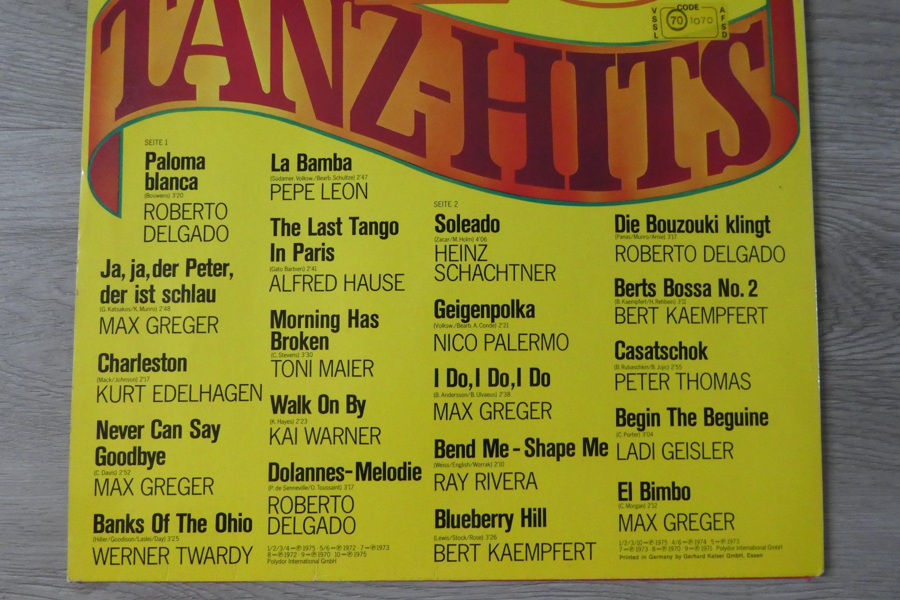 Vinyles: 20 Tanz-Hits LP – D'occasion à Andelfingen par Annegret06 1