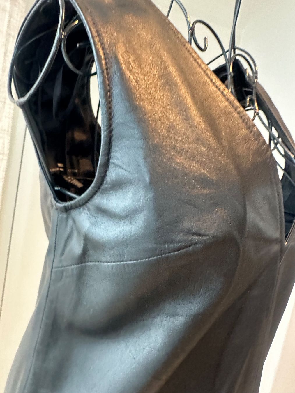 Mango Vestiti: Wunderschönes Mango Lederkleid, neu – Nuovo e nell'imballaggio originale da Bremgarten AG venduto da jiom 3