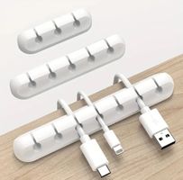 Kabelhalter Set weiss 3er 5er 7er – selbstklebend Büro