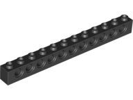Lego 10x Lochbalken 1x12 (3895) schwarz