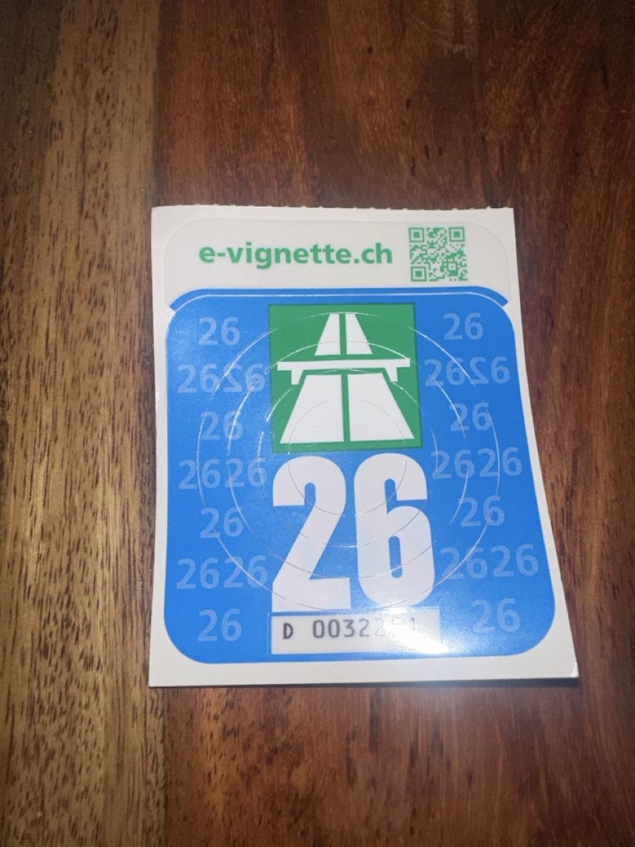 Vignette autostradali: Autobahn-Vignette Schweiz 2026  – Nuovo e nell'imballaggio originale da Langenthal venduto da lexgold