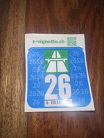 Autobahn-Vignette Schweiz 2026 
