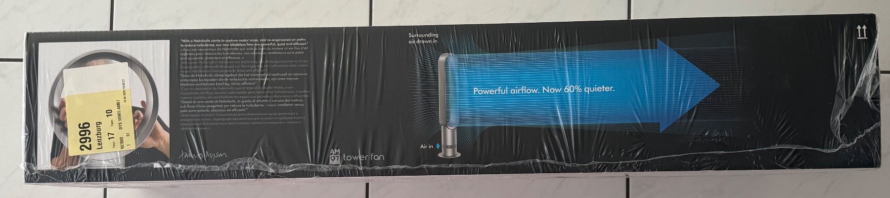 Dyson Ventilatori: Dyson Standventilator Ventilator Cool AM07 AM 07 weiss NEU – Nuovo e nell'imballaggio originale da Suhr venduto da 1stclass 4