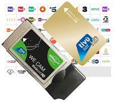 Carta Tivùsat HD gold Attiva, con CAM Tivu-sat