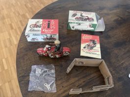 Schuco Curvo 1000 Motorrad Blech Spielzeug Blechspielzeug Bl