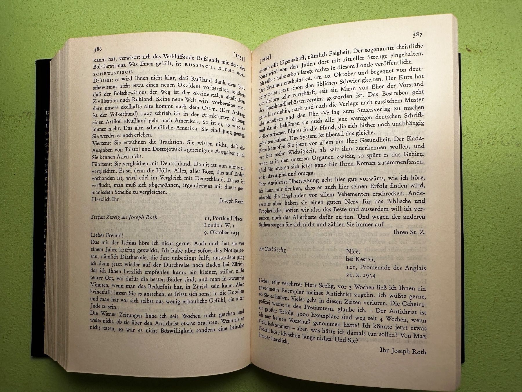Bücher: Joseph Roth: Briefe 1911 - 1939. – Gebraucht aus Zürich von allp 6